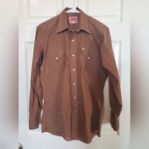 Vintage 80's Ely Plains pearl snap button up